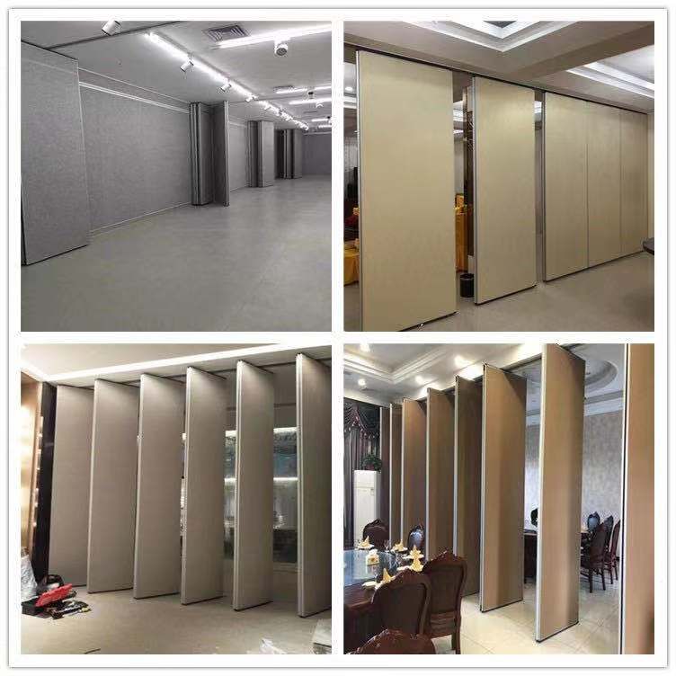 山東酒店活動隔斷，吊軌道隔斷工程